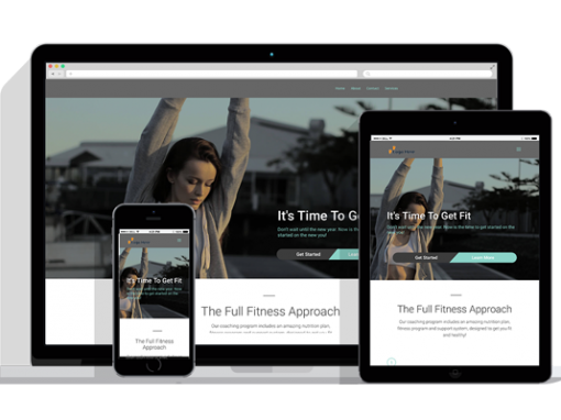 WordPress Responsive Fitness Theme One