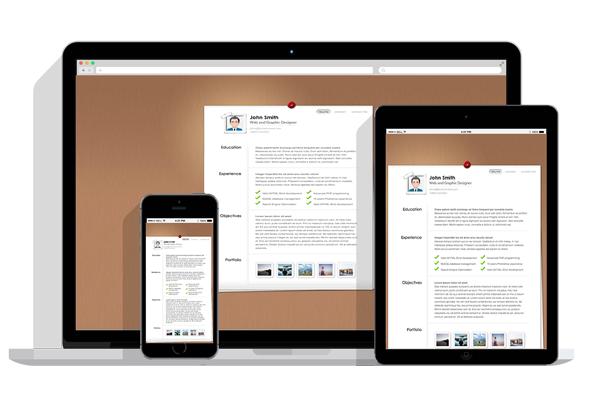 WordPress Responsive Resume Theme One