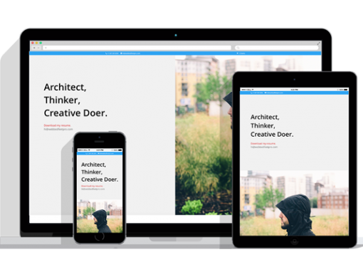 WordPress Responsive Resume Theme Two