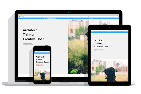 WordPress Responsive Resume Theme Two