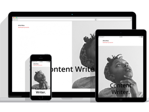 WordPress Responsive Resume Theme Four