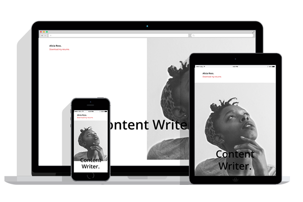 WordPress Responsive Resume Theme Four