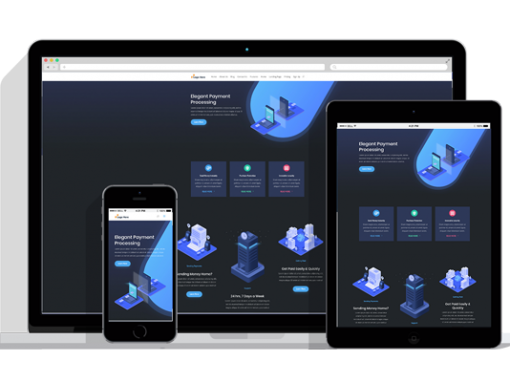 WordPress Responsive Digital Payments Theme